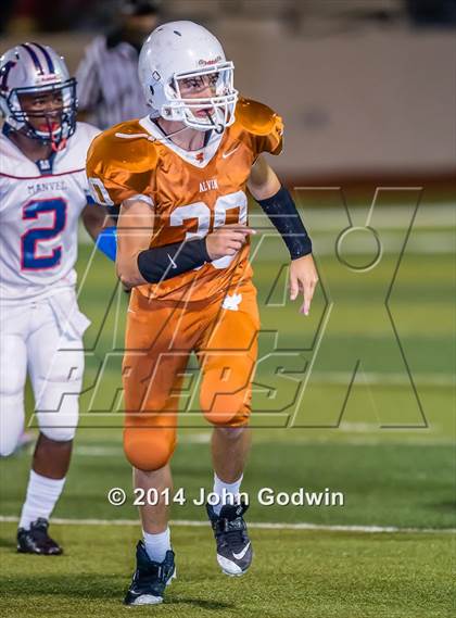 Thumbnail 2 in Alvin JV Orange vs Manvel JV White photogallery.