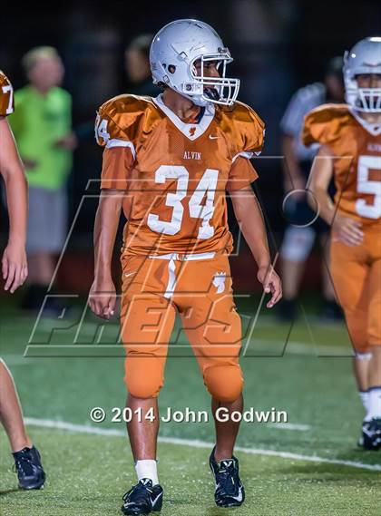 Thumbnail 3 in Alvin JV Orange vs Manvel JV White photogallery.