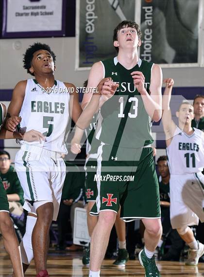 Thumbnail 3 in Strake Jesuit vs. Elliot Christian (St. Hope Elite Classic) photogallery.