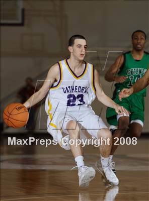 Thumbnail 3 in Cathedral vs Northwest Catholic (Spalding Hoophall Classic) photogallery.