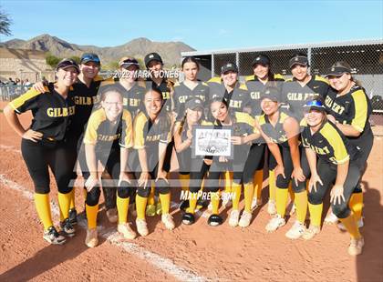 Thumbnail 2 in Desert Mountain vs. Gilbert (Desert Mountain Softball Invitational 2022 - Final)  photogallery.