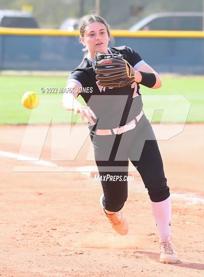 Thumbnail 3 in Desert Mountain vs. Gilbert (Desert Mountain Softball Invitational 2022 - Final)  photogallery.