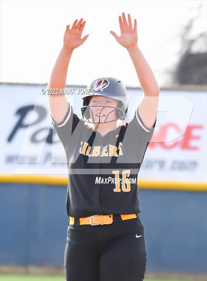 Thumbnail 3 in Desert Mountain vs. Gilbert (Desert Mountain Softball Invitational 2022 - Final)  photogallery.