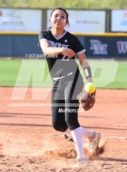 Thumbnail 1 in Desert Mountain vs. Gilbert (Desert Mountain Softball Invitational 2022 - Final)  photogallery.