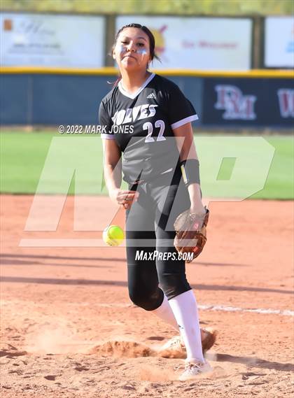 Thumbnail 3 in Desert Mountain vs. Gilbert (Desert Mountain Softball Invitational 2022 - Final)  photogallery.