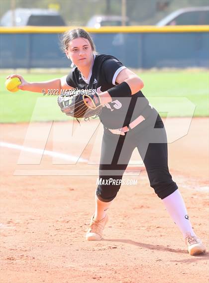 Thumbnail 1 in Desert Mountain vs. Gilbert (Desert Mountain Softball Invitational 2022 - Final)  photogallery.