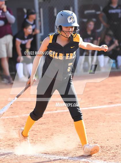Thumbnail 3 in Desert Mountain vs. Gilbert (Desert Mountain Softball Invitational 2022 - Final)  photogallery.