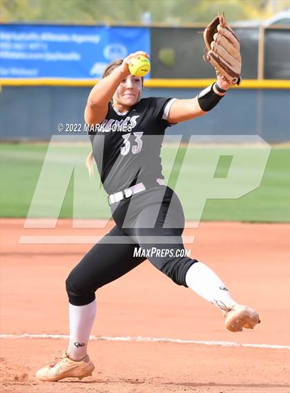 Thumbnail 2 in Desert Mountain vs. Gilbert (Desert Mountain Softball Invitational 2022 - Final)  photogallery.