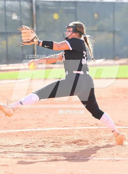 Thumbnail 2 in Desert Mountain vs. Gilbert (Desert Mountain Softball Invitational 2022 - Final)  photogallery.
