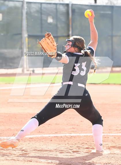 Thumbnail 3 in Desert Mountain vs. Gilbert (Desert Mountain Softball Invitational 2022 - Final)  photogallery.