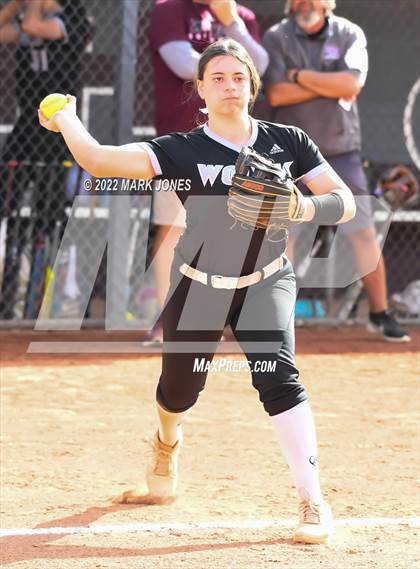 Thumbnail 3 in Desert Mountain vs. Gilbert (Desert Mountain Softball Invitational 2022 - Final)  photogallery.