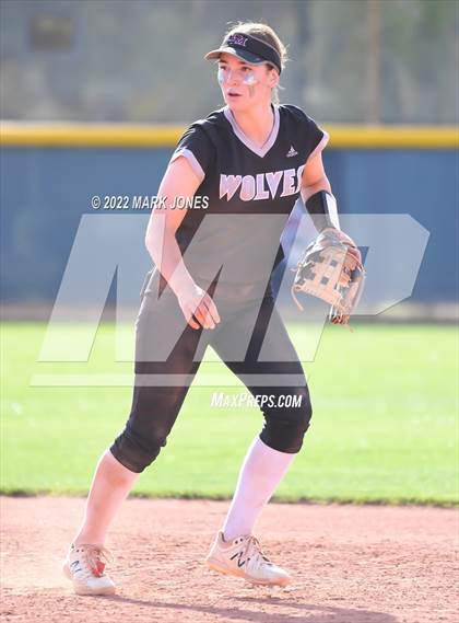 Thumbnail 1 in Desert Mountain vs. Gilbert (Desert Mountain Softball Invitational 2022 - Final)  photogallery.