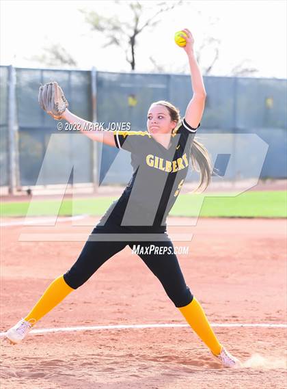 Thumbnail 1 in Desert Mountain vs. Gilbert (Desert Mountain Softball Invitational 2022 - Final)  photogallery.