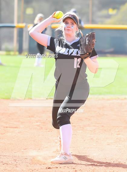 Thumbnail 2 in Desert Mountain vs. Gilbert (Desert Mountain Softball Invitational 2022 - Final)  photogallery.
