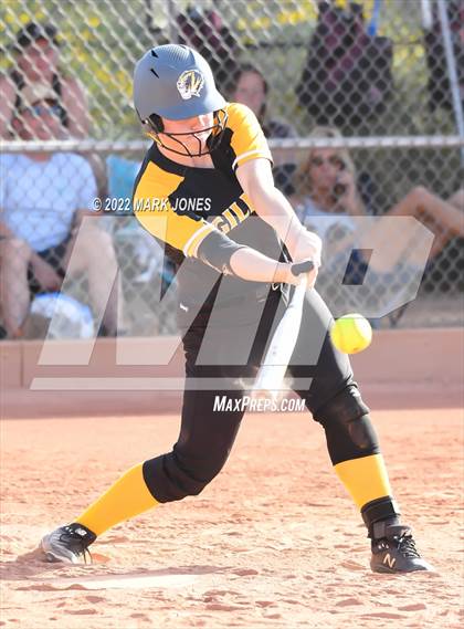 Thumbnail 3 in Desert Mountain vs. Gilbert (Desert Mountain Softball Invitational 2022 - Final)  photogallery.