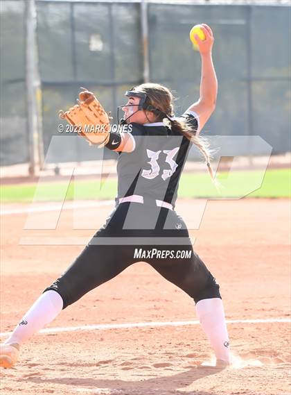 Thumbnail 3 in Desert Mountain vs. Gilbert (Desert Mountain Softball Invitational 2022 - Final)  photogallery.