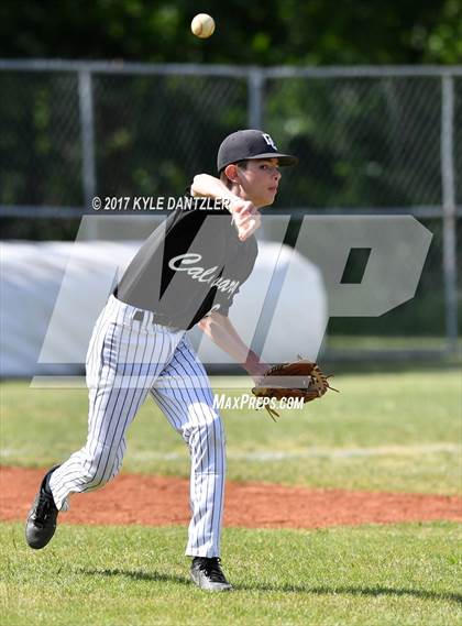 Thumbnail 2 in Calvary Academy @ Dallas Lutheran (TAPPS D4 Round 1 Playoff) photogallery.
