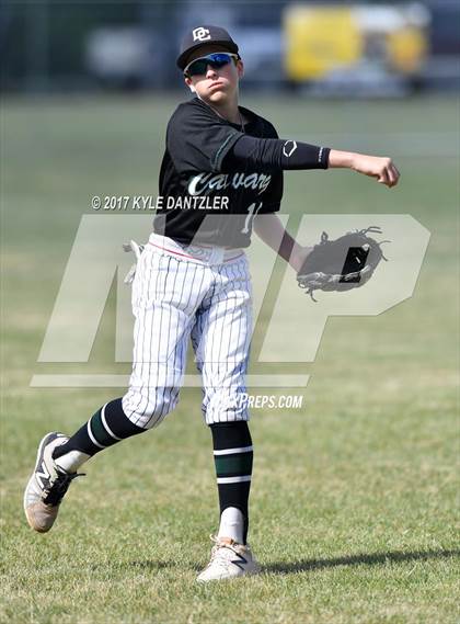 Thumbnail 3 in Calvary Academy @ Dallas Lutheran (TAPPS D4 Round 1 Playoff) photogallery.