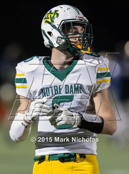 Thumbnail 3 in Notre Dame @ Mater Dei Catholic (CIF SoCal Regional 3-A Division Final)  photogallery.