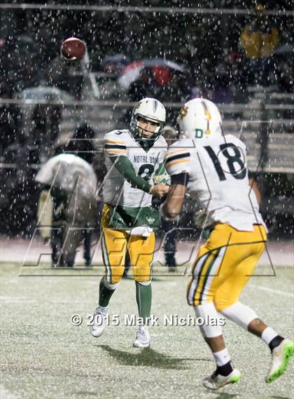 Thumbnail 1 in Notre Dame @ Mater Dei Catholic (CIF SoCal Regional 3-A Division Final)  photogallery.