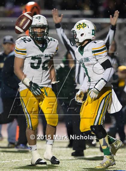 Thumbnail 2 in Notre Dame @ Mater Dei Catholic (CIF SoCal Regional 3-A Division Final)  photogallery.