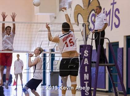 Thumbnail 3 in Ironwood vs Seton Catholic (Notre Dame Prep Invitational) photogallery.