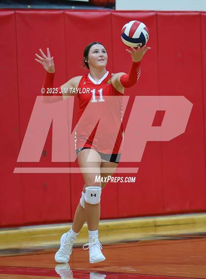 Thumbnail 1 in Albany vs Strawn (Eastland Volleyball Showdown 2025) photogallery.