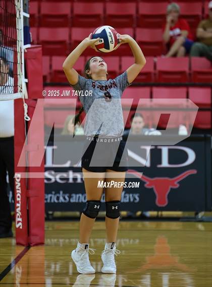 Thumbnail 1 in Albany vs Strawn (Eastland Volleyball Showdown 2025) photogallery.