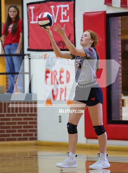 Thumbnail 3 in Albany vs Strawn (Eastland Volleyball Showdown 2025) photogallery.