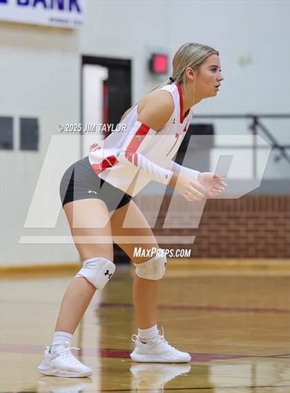 Thumbnail 2 in Albany vs Strawn (Eastland Volleyball Showdown 2025) photogallery.