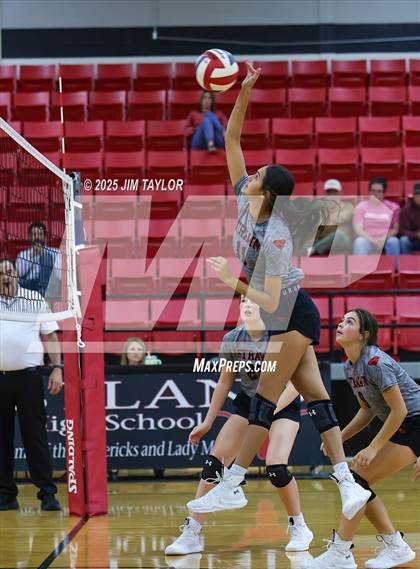 Thumbnail 3 in Albany vs Strawn (Eastland Volleyball Showdown 2025) photogallery.