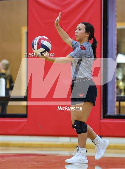 Thumbnail 1 in Albany vs Strawn (Eastland Volleyball Showdown 2025) photogallery.