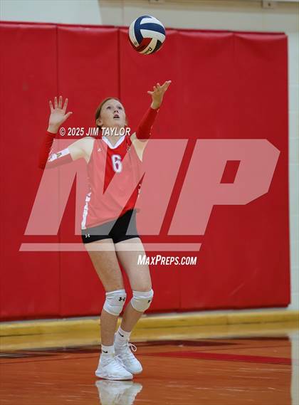 Thumbnail 3 in Albany vs Strawn (Eastland Volleyball Showdown 2025) photogallery.
