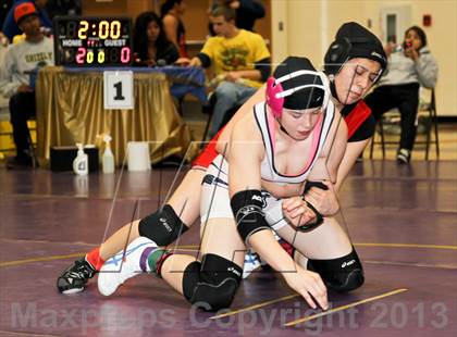 Thumbnail 2 in CIF State Girls Wrestling Championships (Consolation Finals) photogallery.