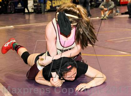 Thumbnail 3 in CIF State Girls Wrestling Championships (Consolation Finals) photogallery.