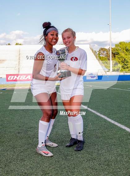 Thumbnail 3 in Johns Creek vs. Cambridge (GHSA 6A Championship) photogallery.