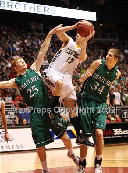 Thumbnail 2 in Gilbert Christian vs. Thatcher (AIA D3 Final) photogallery.
