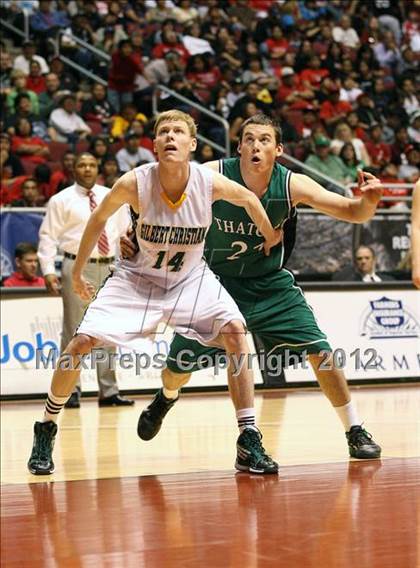 Thumbnail 2 in Gilbert Christian vs. Thatcher (AIA D3 Final) photogallery.