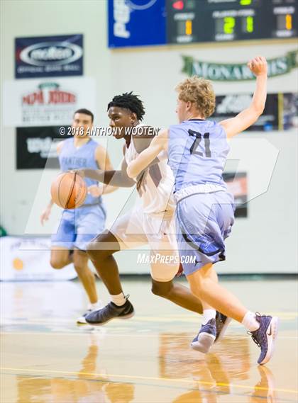 Thumbnail 2 in  Trinity Christian vs Panther Creek (Hoops and Dreams Showcase) photogallery.