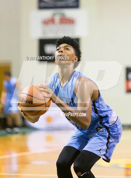 Thumbnail 2 in  Trinity Christian vs Panther Creek (Hoops and Dreams Showcase) photogallery.