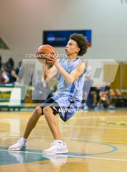 Thumbnail 2 in  Trinity Christian vs Panther Creek (Hoops and Dreams Showcase) photogallery.