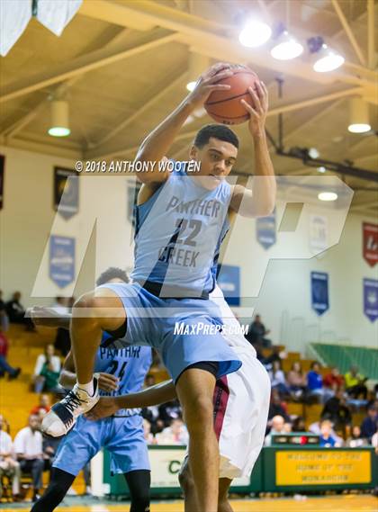 Thumbnail 2 in  Trinity Christian vs Panther Creek (Hoops and Dreams Showcase) photogallery.