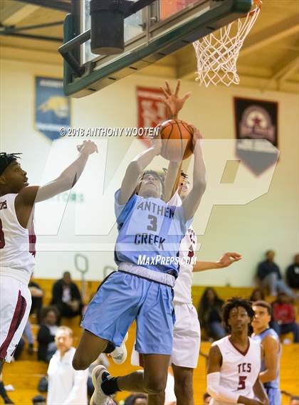 Thumbnail 3 in  Trinity Christian vs Panther Creek (Hoops and Dreams Showcase) photogallery.