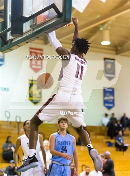 Thumbnail 2 in  Trinity Christian vs Panther Creek (Hoops and Dreams Showcase) photogallery.