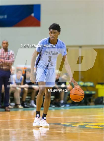 Thumbnail 1 in  Trinity Christian vs Panther Creek (Hoops and Dreams Showcase) photogallery.