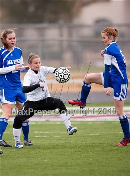Thumbnail 3 in Dobie vs Oak Ridge (Pearland ISD Soccer Shootout) photogallery.