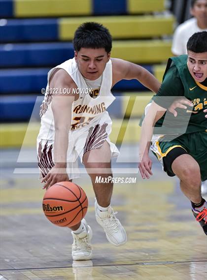Thumbnail 2 in Los Alamos vs. Santa Fe Indian (Bobby Rodriguez Capital City Tournament Round 1) photogallery.