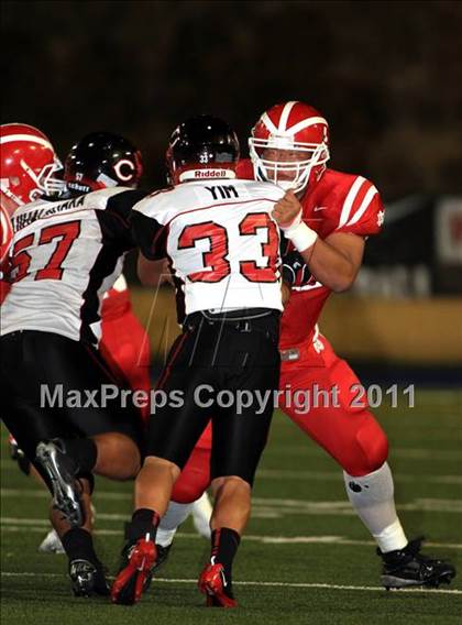 Thumbnail 2 in Mater Dei vs. Centennial photogallery.