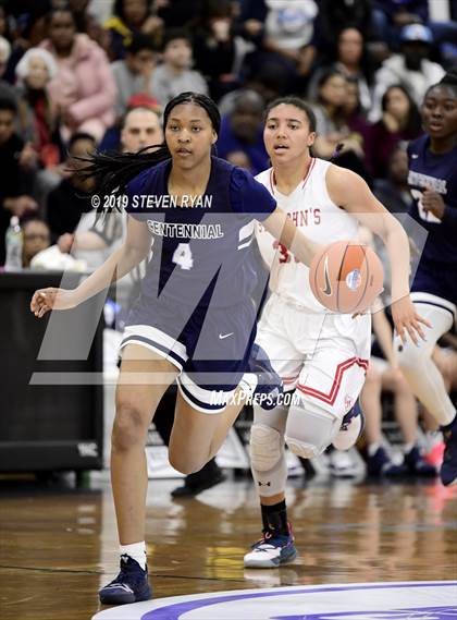 Thumbnail 3 in Centennial vs. St. John's (GEICO National Tournament Semifinal) photogallery.