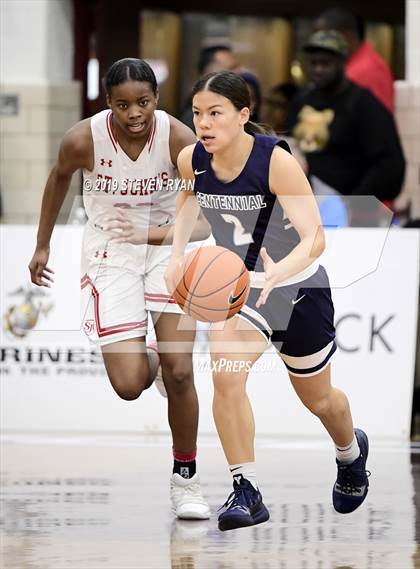 Thumbnail 2 in Centennial vs. St. John's (GEICO National Tournament Semifinal) photogallery.